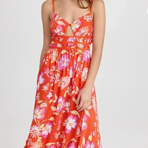 free people wisteria maxi dress Free People Wisteria Maxi Dress in Dark Combo